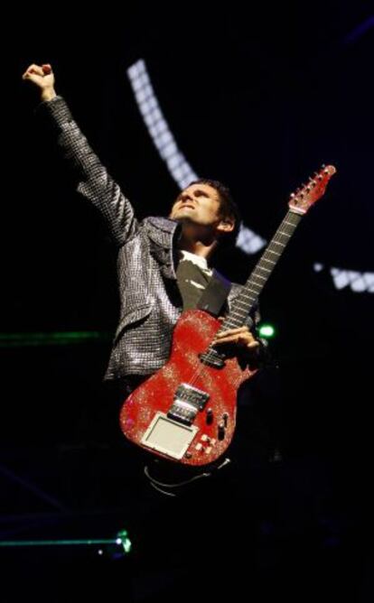 Matt Bellamy en un concierto en Santiago de Compostela.