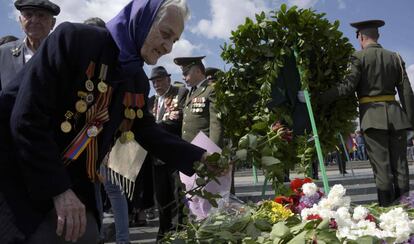 Veteranos de Armenia celebran el 72 aniversario de la victoria sovi&eacute;tica sobre los nazis. 