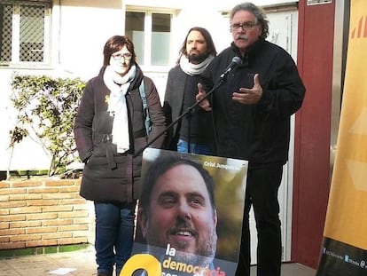 Joan Tardà, en un acte celebrat aquest dissabte a Molins de Rei.