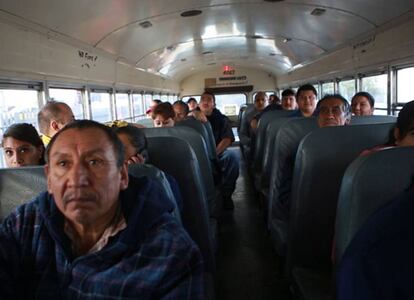 Empleados de una maquiladora en Ciudad Juárez.