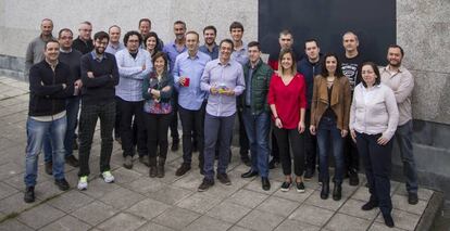 Parte del equipo de Mestrelab Research, en su sede en Santiago de Compostela.