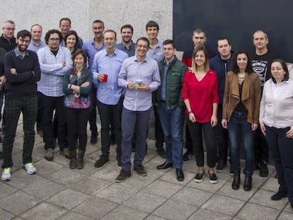 Parte del equipo de Mestrelab Research, en su sede en Santiago de Compostela.