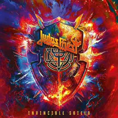 Portada del disco de Judas Priest, ‘Invincible Shield’.