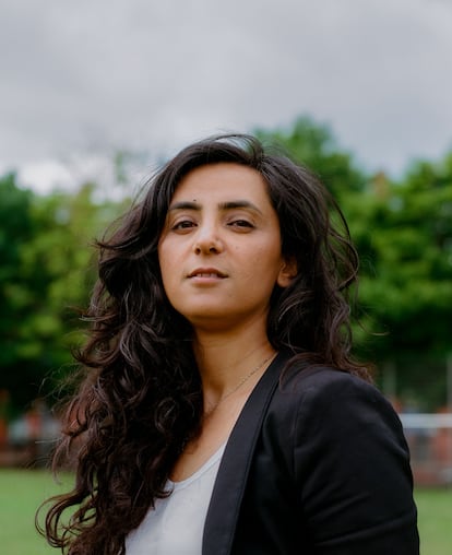 Khalida Popal, exfutbolista, fundadora y primera capitana de la selección femenina de fútbol de Afganistán.