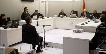 Marcos Vega Gómez, durante su declaración, este lunes.