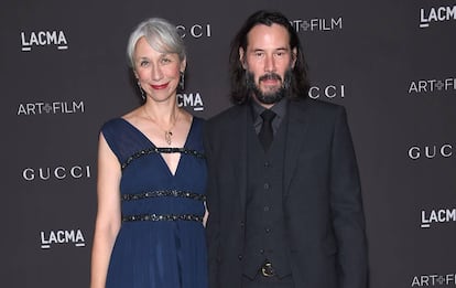 Keanu Reeves y su novia Alexandra Grant.