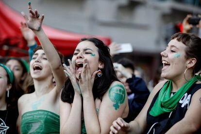 Manifestación para la legalización del aborto en Buenos Aires, el pasado 28 de mayo.