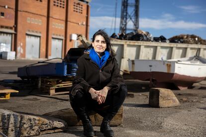 Marina Monsonís, a la Llotja de Pescadors del Port Vell de Barcelona