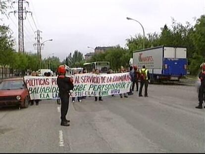 Normalidad en las primeras horas de huelga en Vitoria