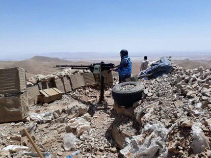 Un militar en los alrededores de Damasco (Siria).