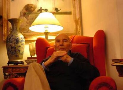 Hans Werner Henze, en su casa de Marino (Italia).