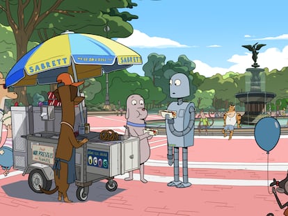 Un fotograma de la película de animación 'Robot Dreams'.