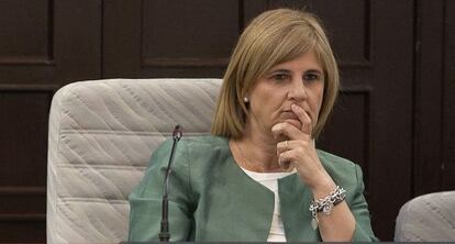 La alcaldesa de Jerez, María José García Pelayo, en un pleno municipal celebrado en mayo de 2013.
