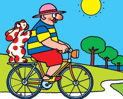 Detalle de la portada de 'Las aventuras de Pimpa', de Altan, editado en español por Gallo Nero.