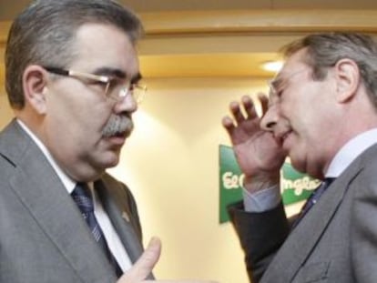 Juan Soler y Vicente Soriano durante un acto de 2008.