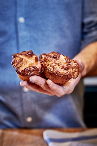 'Kouign-amann' del obrador Cientotreinta grados, en Madrid. Imagen proporcionada por el establecimiento.