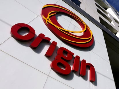Logo de Origin Energy, en Melbourne (Australia).