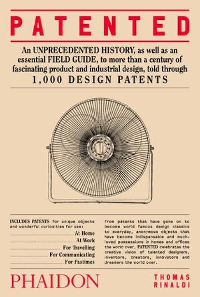 Más de un siglo de diseño industrial y de productos narrado a través de 1.000 patentes. Editado por Phaidon, 'Patented: 1.000 Design Patents' recoge una colección única de patentes originales que conmemora la genialidad creativa de diseñadores, inventores, creadores e innovadores de todo el mundo. Desde clásicos legendarios hasta objetos anónimos indispensables en hogares y oficinas, Patented contiene patentes que no solo son documentos fascinantes por derecho propio, sino que constituyen una singular historia del diseño. La estética uniforme de los dibujos de patentes favorece que los 1.000 diseños sean vistos por igual, ya sea una silla de Gehry o Eames, una guitarra creada por Prince, una escúter de Vespa, una calculadora, una licuadora o un dispensador de cinta adhesiva. El repertorio ha sido elegido entre más de 750.000 autorizadas por la Oficina de Patentes de Estados Unidos desde 1900. También presenta documentos de Asia y Europa, incluyendo Francia, Alemania, Italia y España.