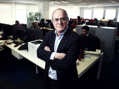 Jesús María Ruiz de Arriaga, director general y propietario de Arriaga Asociados, en sus oficinas de Madrid.