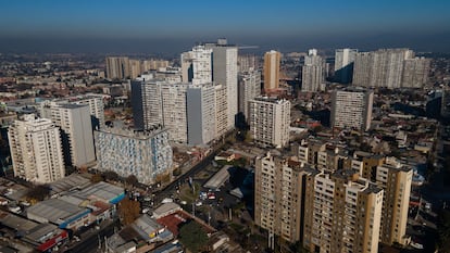 Vista de la comuna Estación Central, en Santiago, Chile.