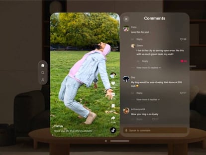 TikTok lanza una app oficial para las Apple Vision Pro. ¿Qué ofrece?