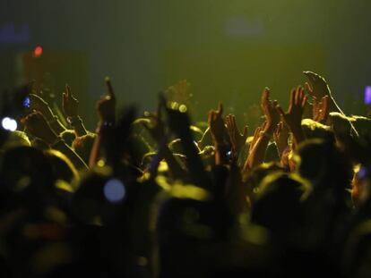 Ambiente de un concierto celebrado en Madrid en 2015.