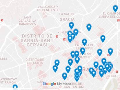 Mapa de casos denunciats per ciutadans.