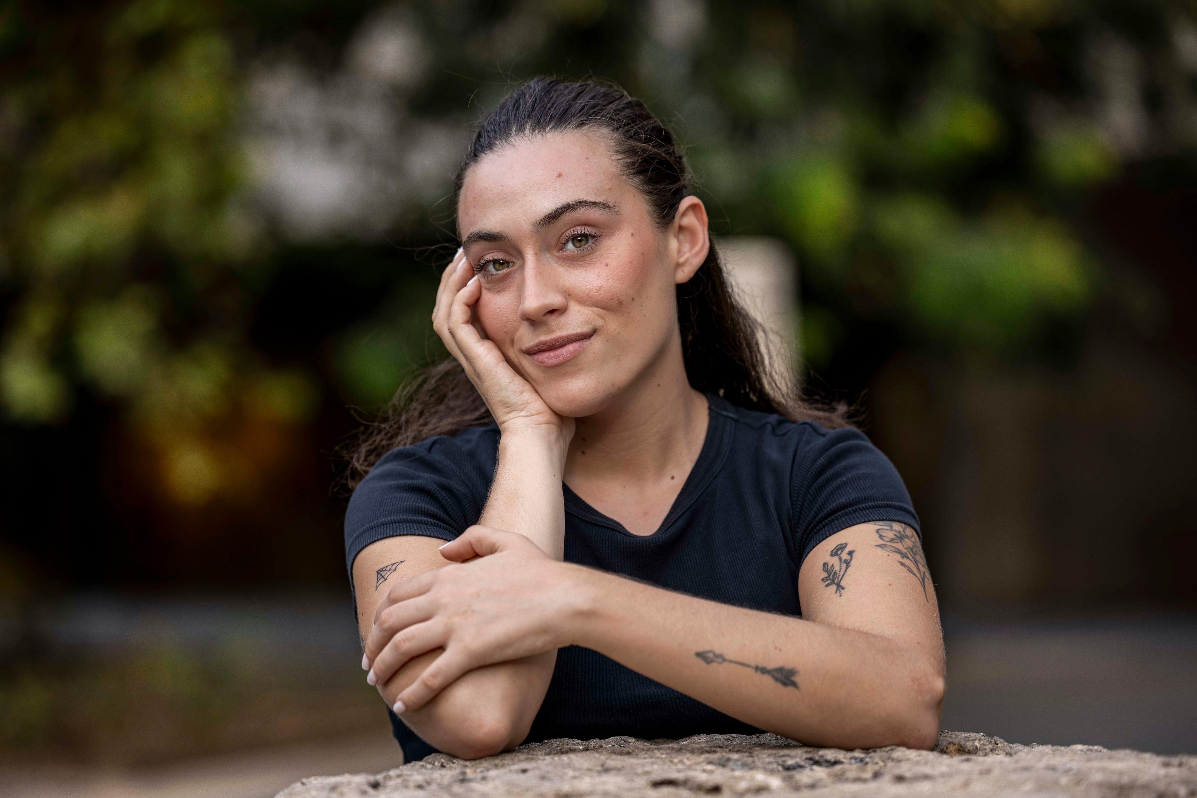 Lidia Cabrera, este lunes en Valencia.  