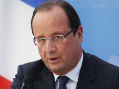 Hollande, durante la cumbre del G20-