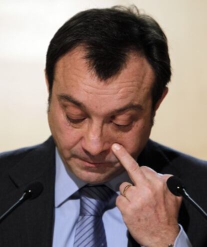 Manuel Cobo, tras la Junta de Gobierno.
