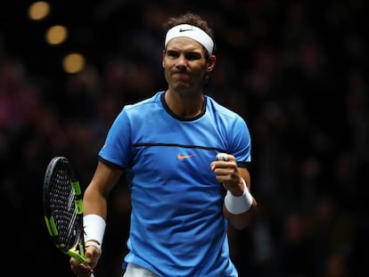 Nadal, durante un partido reciente.