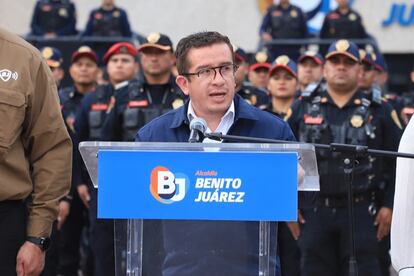 El alcalde de la Benito Juárez, Jaime Mata, el 25 de marzo.