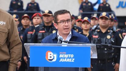 El alcalde de la Benito Juárez, Jaime Mata, el 25 de marzo.