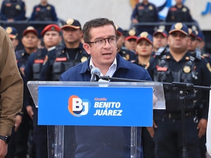 El alcalde de la Benito Juárez, Jaime Mata, el 25 de marzo.