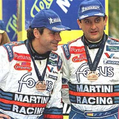 Carlos Sainz y Luis Moya en una imagen de 2000.