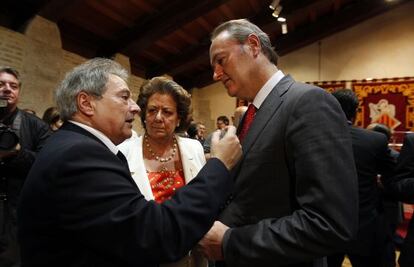 Alfonso Rus, rita Barber&aacute; y Alberto Fabra, en una imagen del pasado a&ntilde;o.