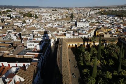 Vista desde la Torre Campanario del Patio de los Naranjos de la Mezquita-Catedral de Córdoba.