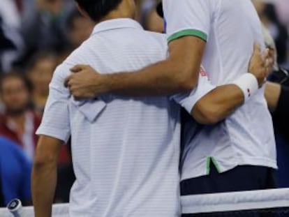 Nishikori y Cilic, en la final del US Open.