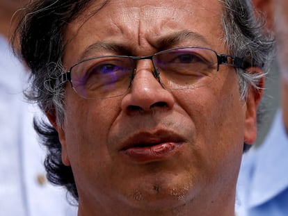 El presidente Gustavo Petro, el lunes pasado en la reapetura de la frontera con Venezuela, en Cúcuta.