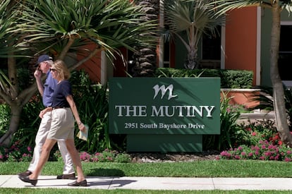 Miami'deki The Mutiny otelinin güney girişi.