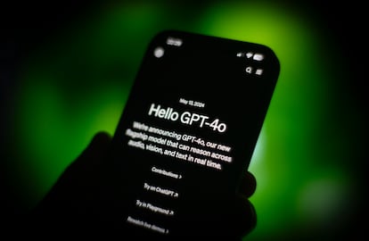 The ChatGPT app for iPhone displaying a notification with updates to the latest version of OpenAI's generative AI engine.