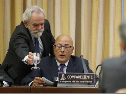 El secretario de Estado de Defensa, Ángel Olivares, este martes en el Congreso.