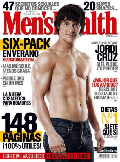 Jordi Cruz fue portada de la revista 'Men's Health' en 2014.