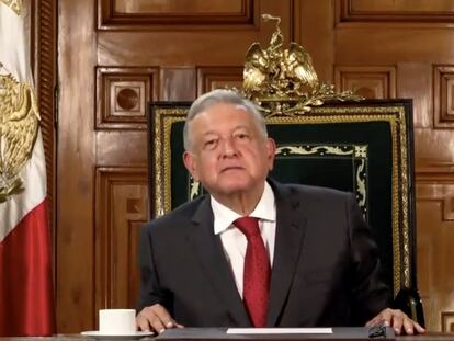 López Obrador, durante su discurso ante Naciones Unidas.