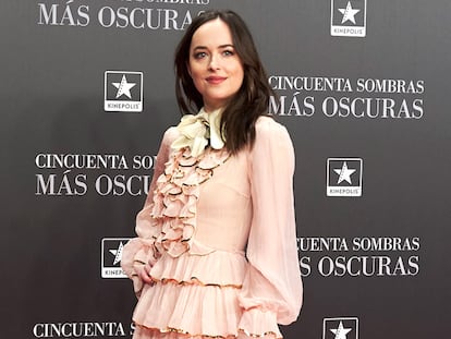 Los protagonistas de ’50 sombras más oscuras’ visitan Madrid