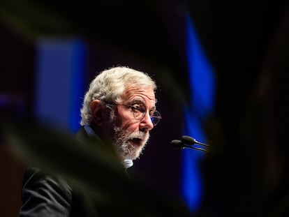 Paul Krugman at a conference in Valencia, Spain.