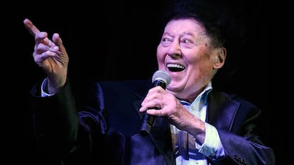 Marty Allen, en su 95 cumpleaños, el pasado marzo en Las Vegas (EE UU).