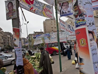 El Cairo est&aacute; lleno de propaganda electoral. Los comicios comienzan el lunes y terminar&aacute;n el pr&oacute;ximo a&ntilde;o