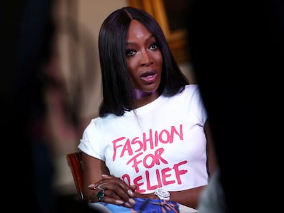 Naomi Campbell, en una entrevista en Londres en junio de 2019.