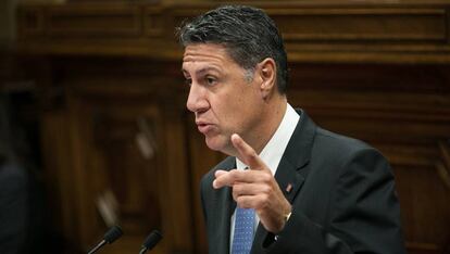 Xavier Garc&iacute;a Albiol en el Parlament.